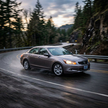 Action Shot: Honda Accord Driving Fast