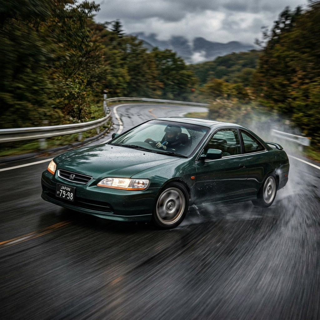 Action Shot: Honda Accord Driving Fast
