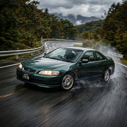 Action Shot: Honda Accord Driving Fast
