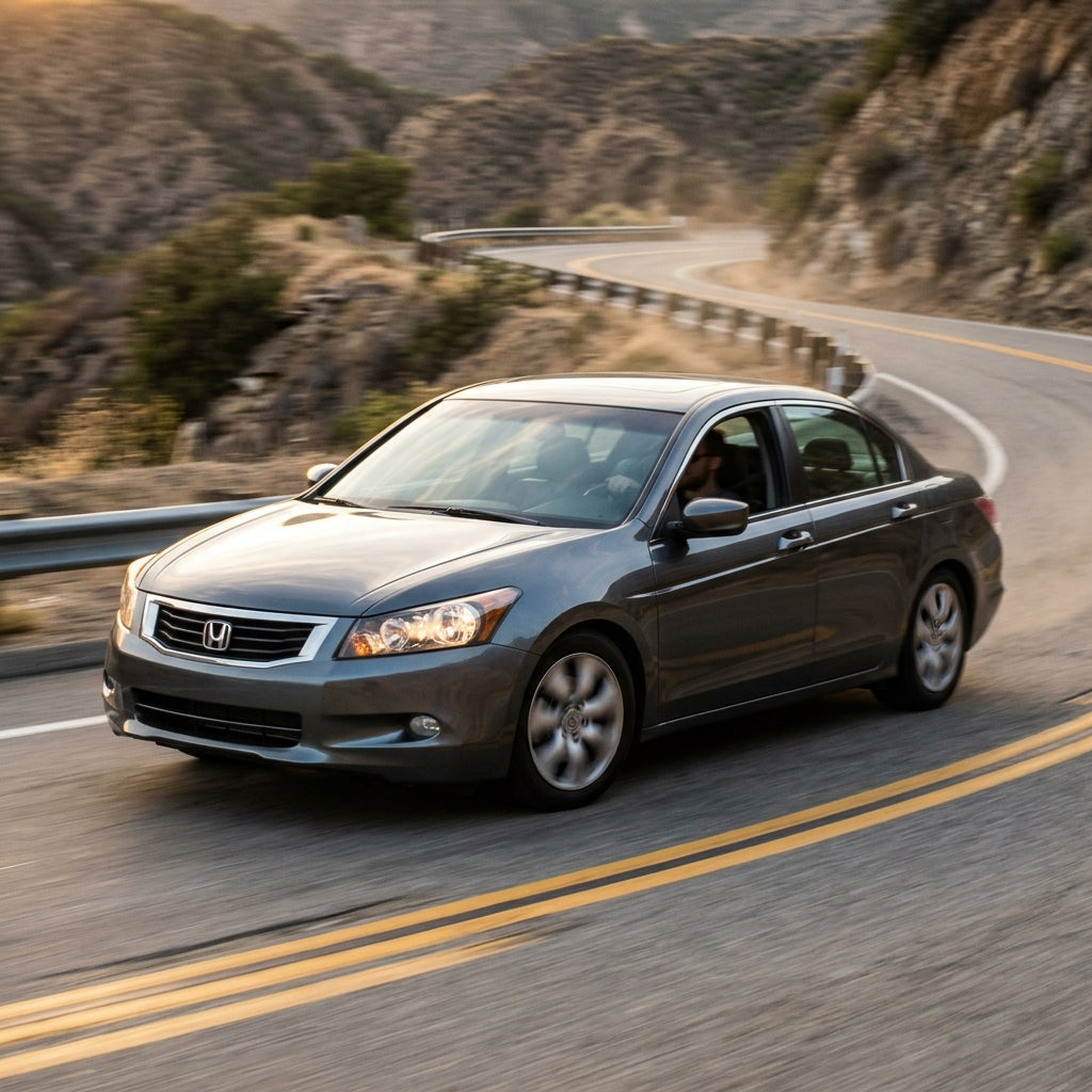 Action Shot: Honda Accord Driving Fast