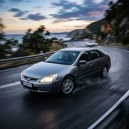 Action Shot: Honda Accord Driving Fast