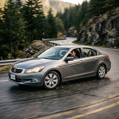 Action Shot: Honda Accord Driving Fast