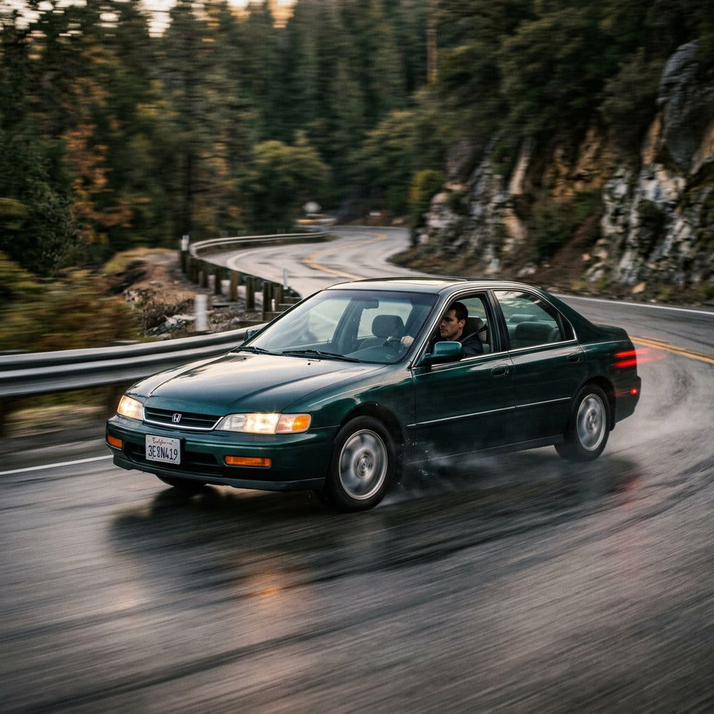 Action Shot: Honda Accord Driving Fast