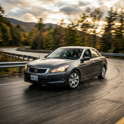 Action Shot: Honda Accord Driving Fast