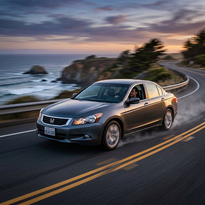 Action Shot: Honda Accord Driving Fast
