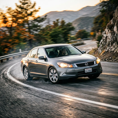 Action Shot: Honda Accord Driving Fast