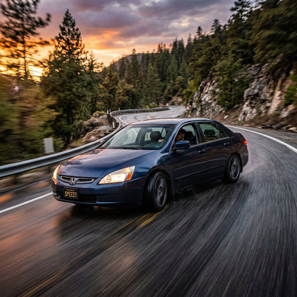 Action Shot: Honda Accord Driving Fast