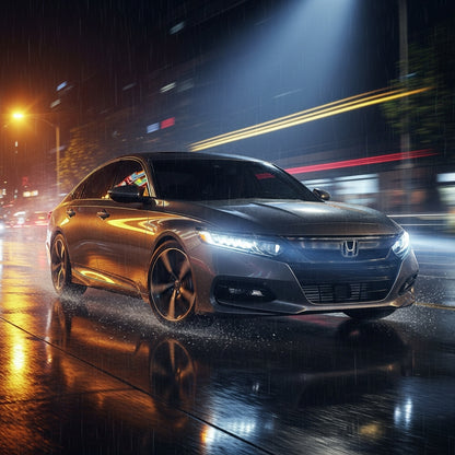 Action Shot: Honda Accord Driving Fast