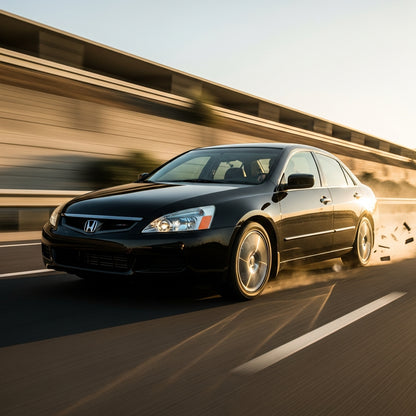 Action Shot: Honda Accord Driving Fast