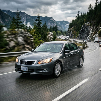 Action Shot: Honda Accord Driving Fast