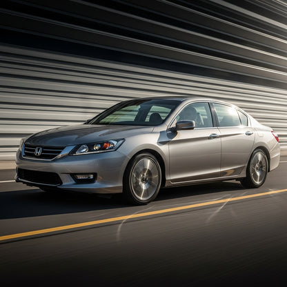 Action Shot: Honda Accord Driving Fast