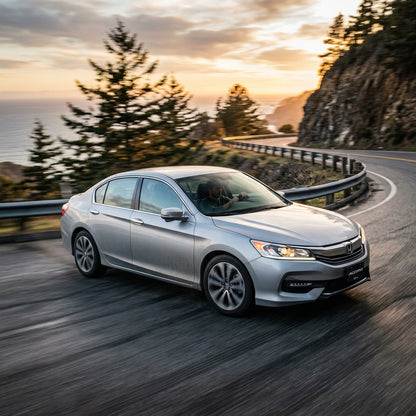 Action Shot: Honda Accord Driving Fast