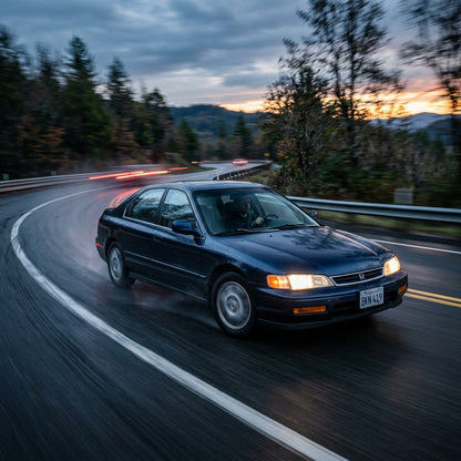 Action Shot: Honda Accord Driving Fast