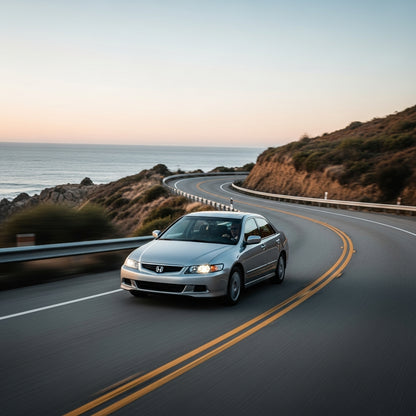 Action Shot: Honda Accord Driving Fast