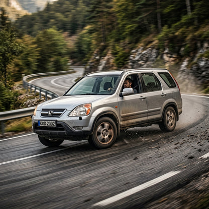 Action Shot: Honda CR-V Driving Fast