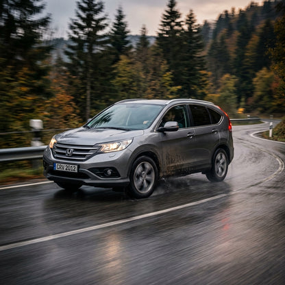 Action Shot: Honda CR-V Driving Fast