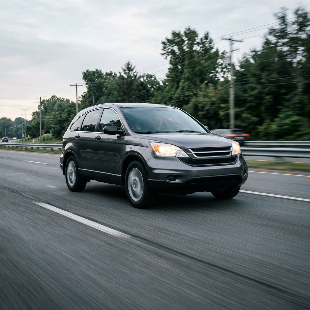 Action Shot: Honda CR-V Driving Fast