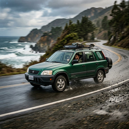 Action Shot: Honda CR-V Driving Fast