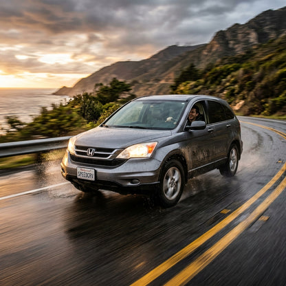 Action Shot: Honda CR-V Driving Fast