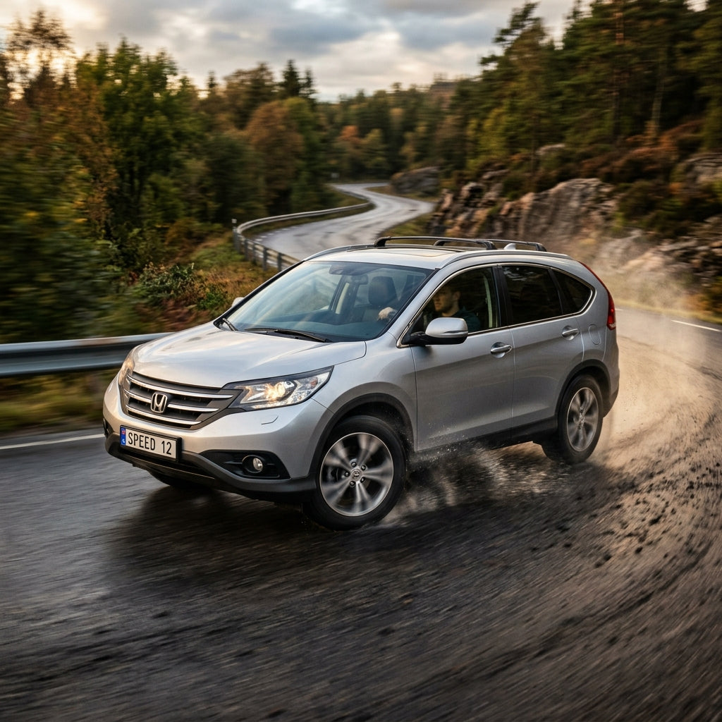 Action Shot: Honda CR-V Driving Fast