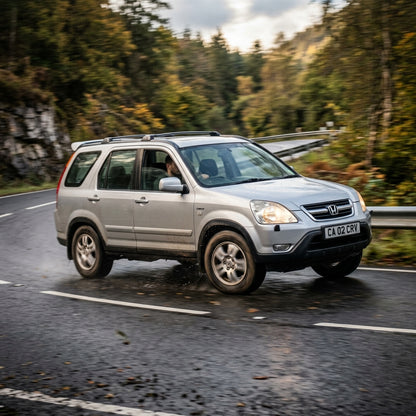 Action Shot: Honda CR-V Driving Fast