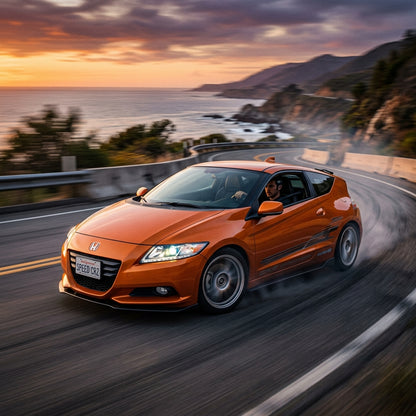 Action Shot: Honda CR-Z Driving Fast