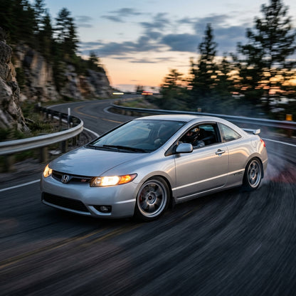 Action Shot: Honda Civic Driving Fast