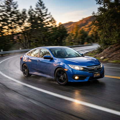 Action Shot: Honda Civic Driving Fast