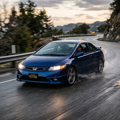 Action Shot: Honda Civic Driving Fast