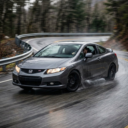 Action Shot: Honda Civic Driving Fast