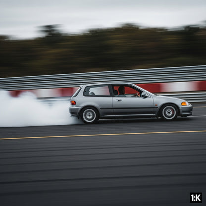 Action Shot: Honda Civic Driving Fast