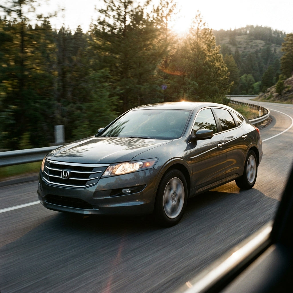 Action Shot: Honda Crosstour Driving Fast