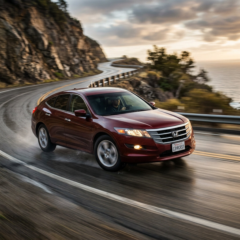 Action Shot: Honda Crosstour Driving Fast