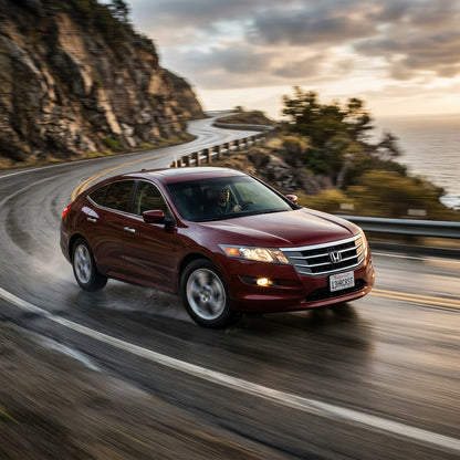 Action Shot: Honda Crosstour Driving Fast