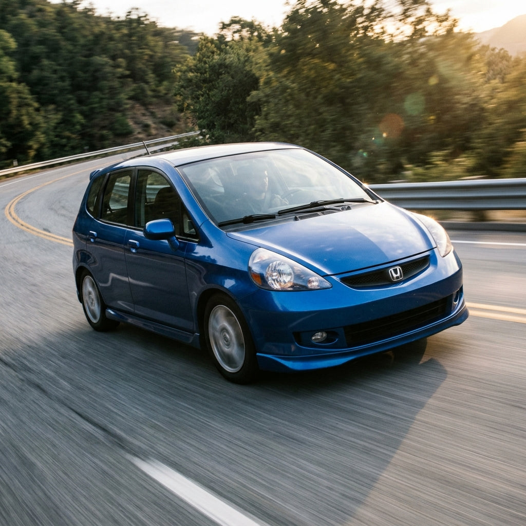 Action Shot: Honda Fit Driving Fast
