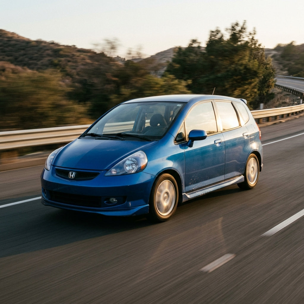 Action Shot: Honda Fit Driving Fast
