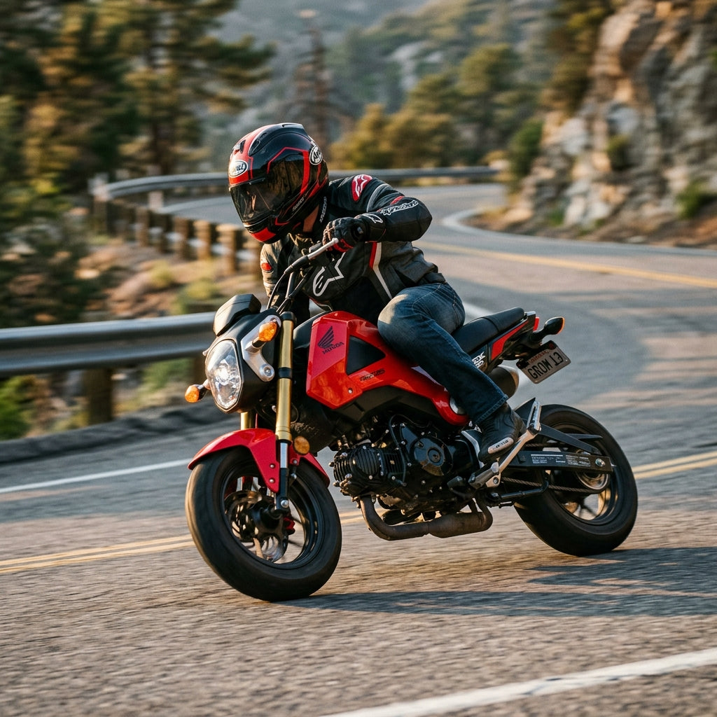 Action Shot: Honda GROM Driving Fast