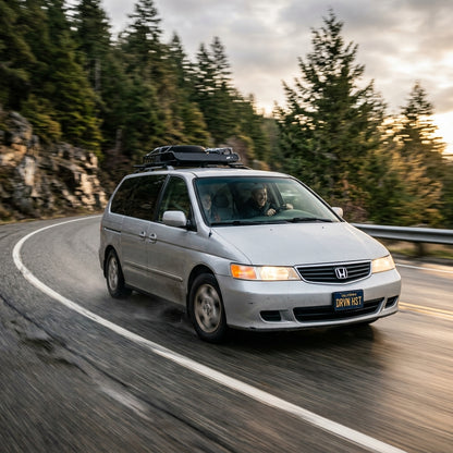 Action Shot: Honda Odyssey Driving Fast