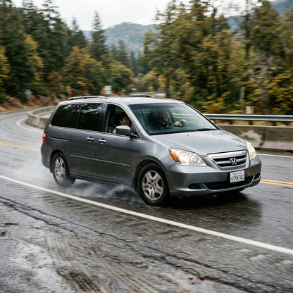 Action Shot: Honda Odyssey Driving Fast