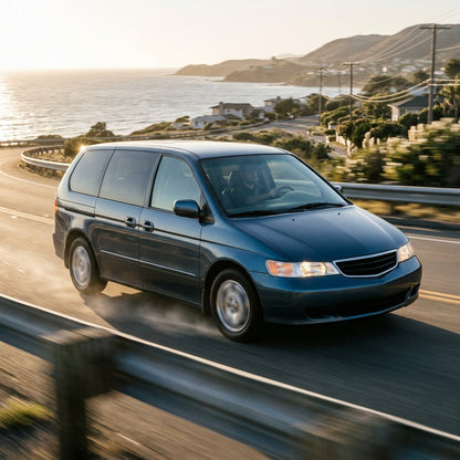 Action Shot: Honda Odyssey Driving Fast
