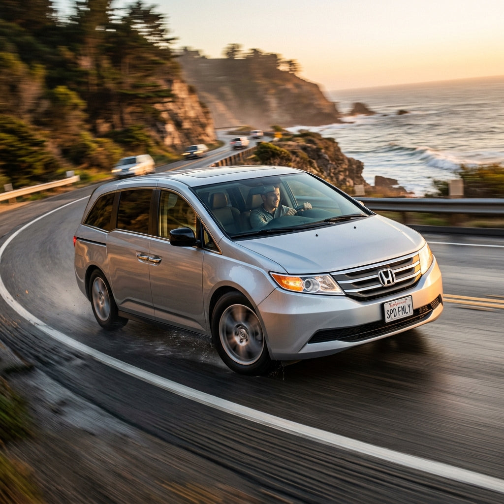 Action Shot: Honda Odyssey Driving Fast