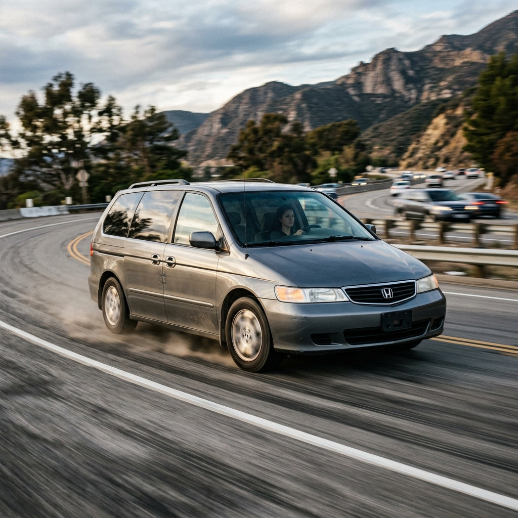 Action Shot: Honda Odyssey Driving Fast