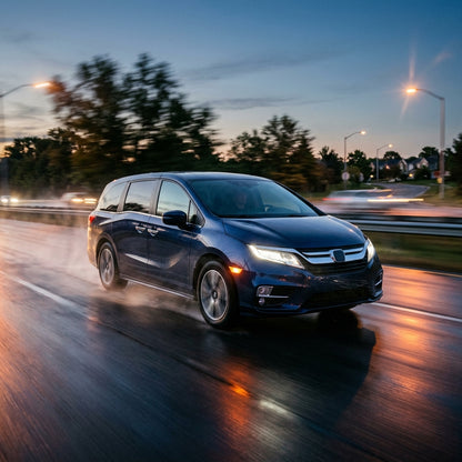 Action Shot: Honda Odyssey Driving Fast