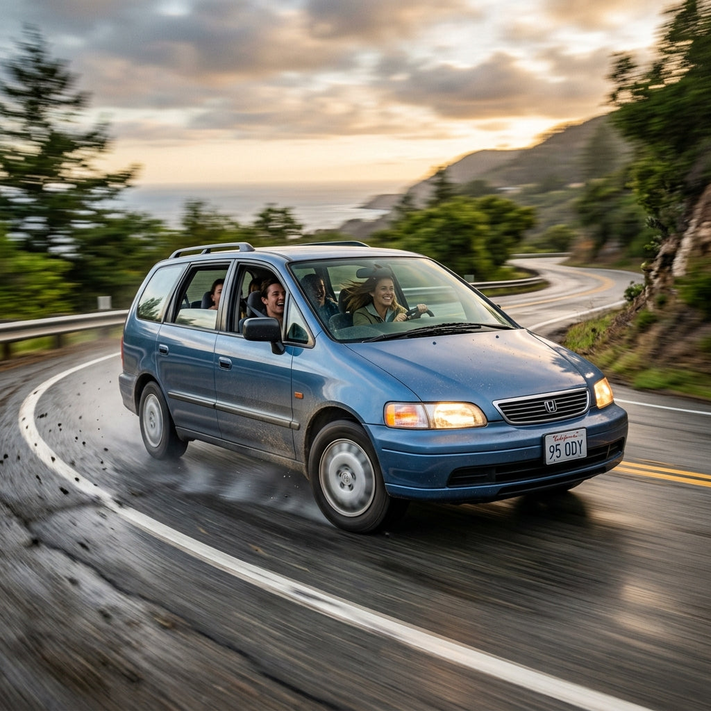 Action Shot: Honda Odyssey Driving Fast