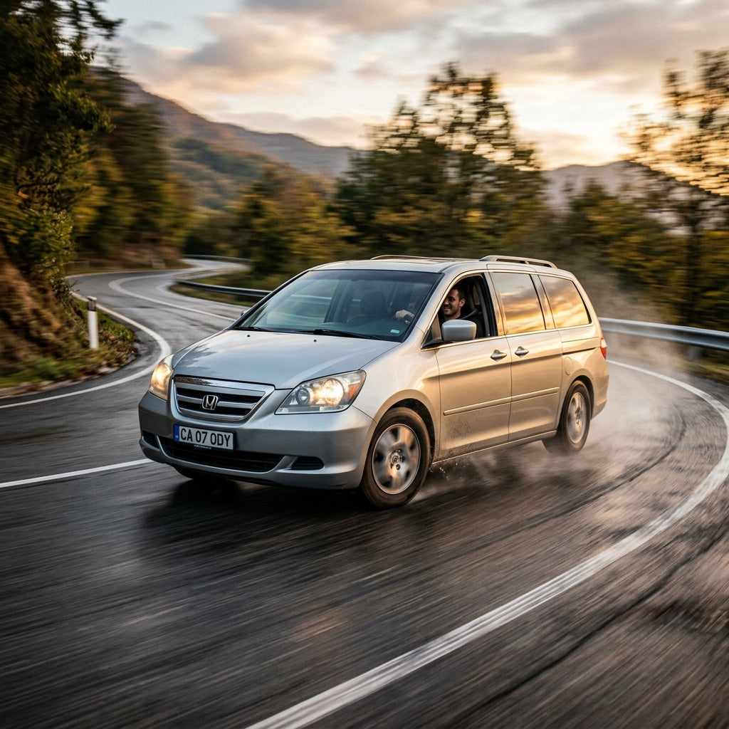 Action Shot: Honda Odyssey Driving Fast