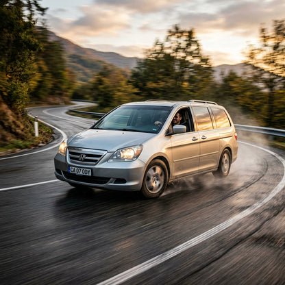 Action Shot: Honda Odyssey Driving Fast