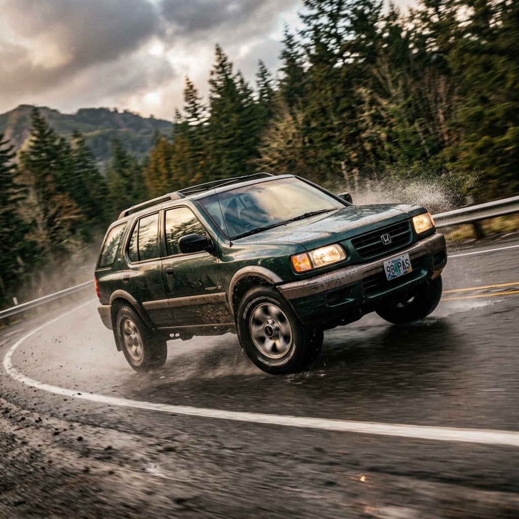 Action Shot: Honda Passport Driving Fast