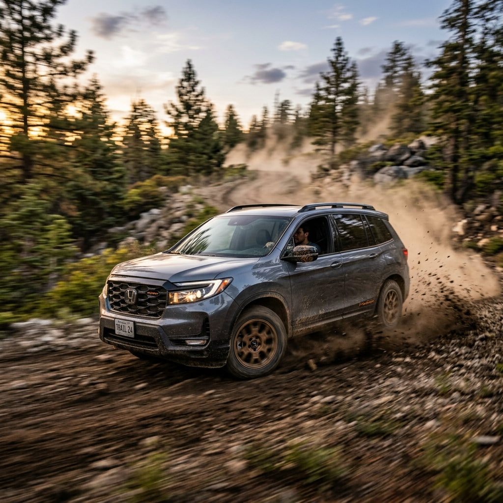 Action Shot: Honda Passport Driving Fast