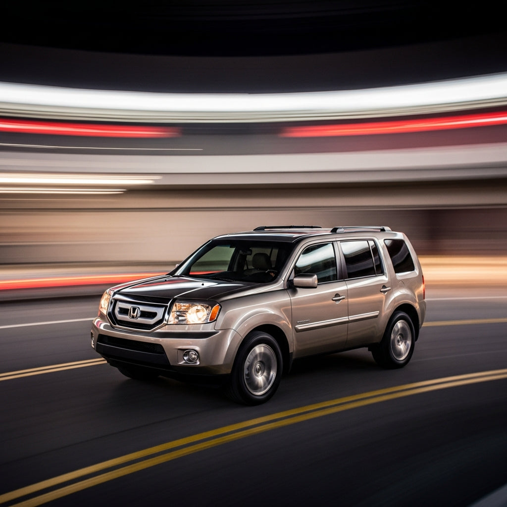 Action Shot: Honda Pilot Driving Fast