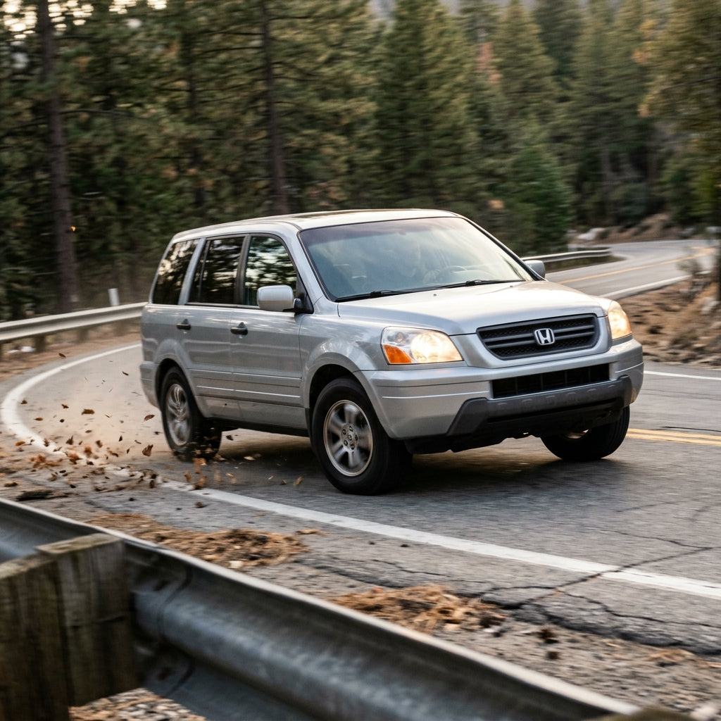 Action Shot: Honda Pilot Driving Fast